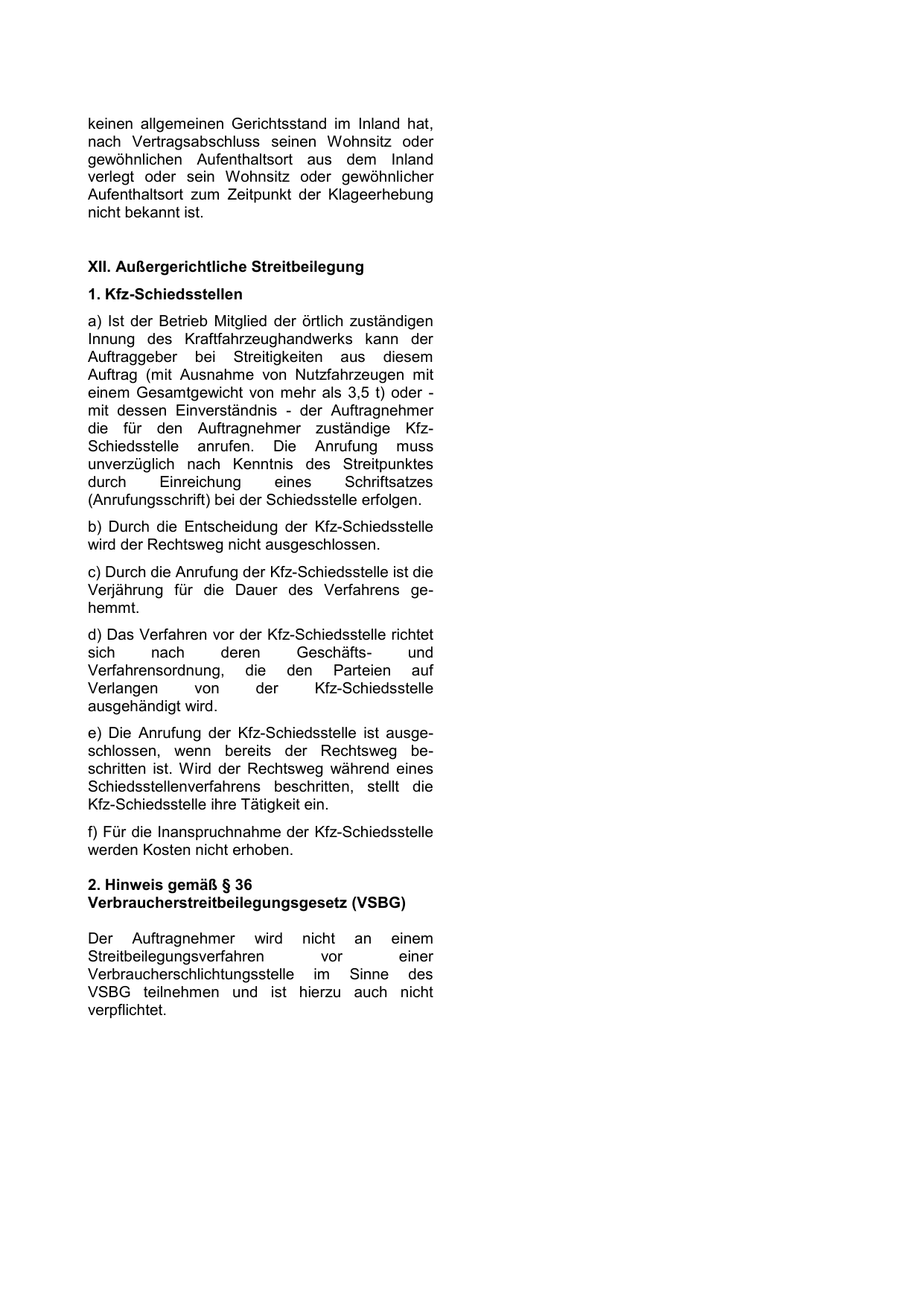 Kfz-Reparaturbedingungen – Seite 4 von 4